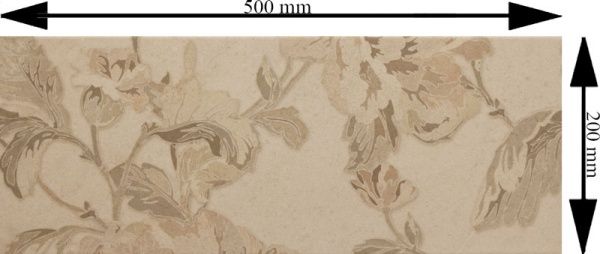 Плитка Golden Tile Piona бежевий декор №3 3М1171 20x50 