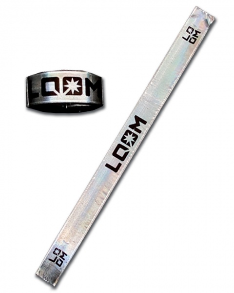 Браслет светоотражающий LOOM Slap с бархатной подкладкой 3x34 см LM-0016-white белый