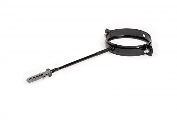 Кронштейн трубы металлический PROFiL L=100 мм D=75 мм черный 