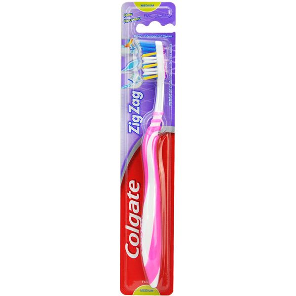 Зубная щетка Colgate Zig zag Plus средней жесткости 1 шт.