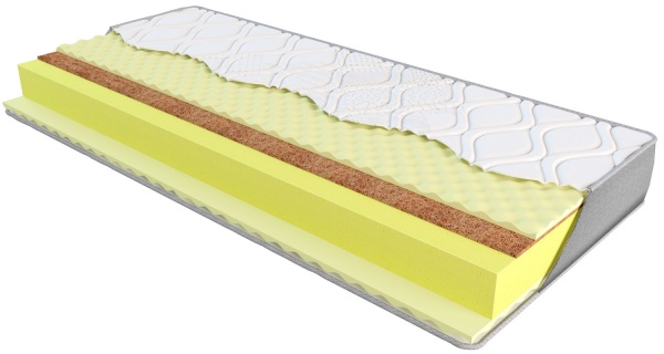 Матрас беспружинный скрученный Paris Luna 140x200 см