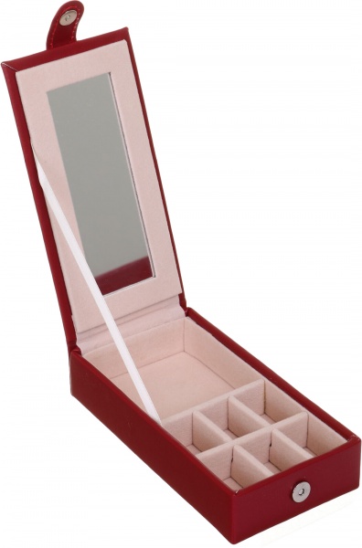 Шкатулка для украшений Royal case 25,2х25,2х8,6 см красная