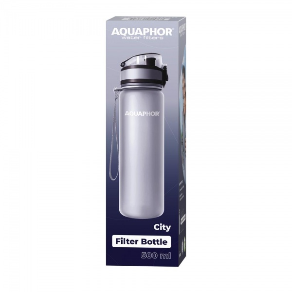 Фильтр-бутылка Аквафор (серый) 