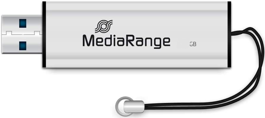 Флешпам'ять USB MediaRange 128 ГБ USB 3.0 black/silver (MR918)