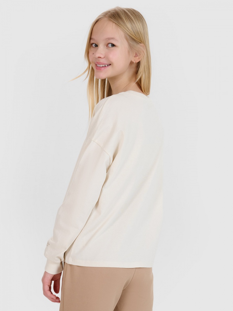 Лонгслив 4F LONGSLEEVE F377 4FJWSS25TLONF377-12S р.158 бежевый