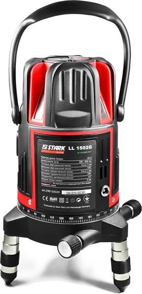 Нівелір лазерний Stark до 20 м. 2 промені зелений (290150020) LL-1502G