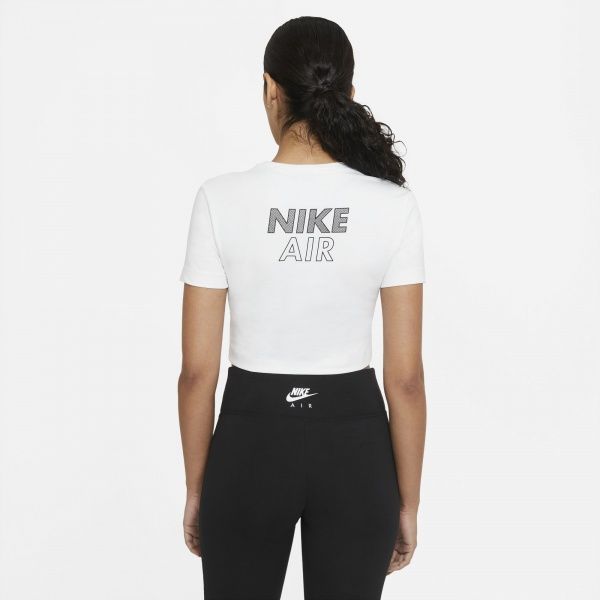 Футболка Nike W NSW AIR SS TOP CROP CZ8632-100 р.XL білий