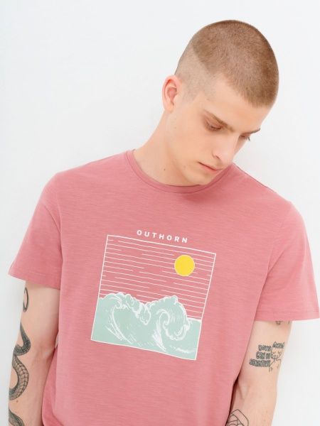 Футболка Outhorn HOL21-TSM641-53S р.L темно-рожевий