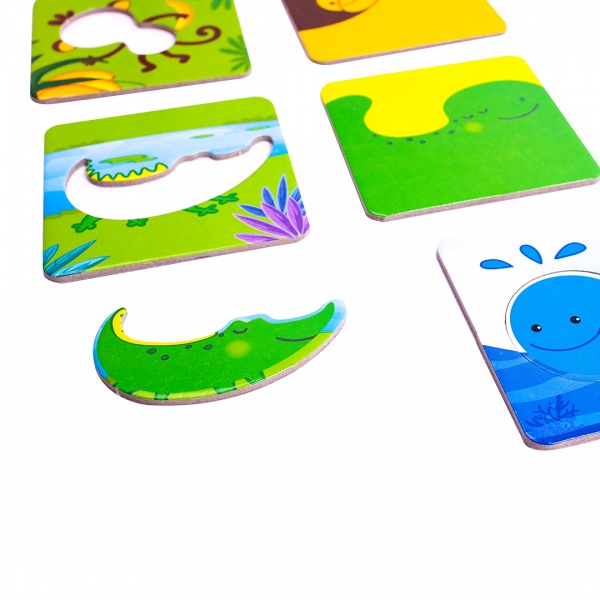 Розвивальний набір Vladi Toys 3 в 1 Зоосвіт VT2901-04