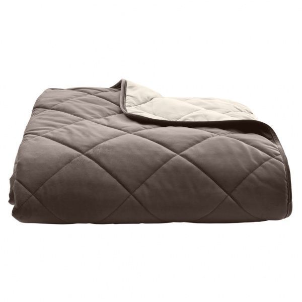 Покривало VELOUR 240x260 см La Nuit коричневий 