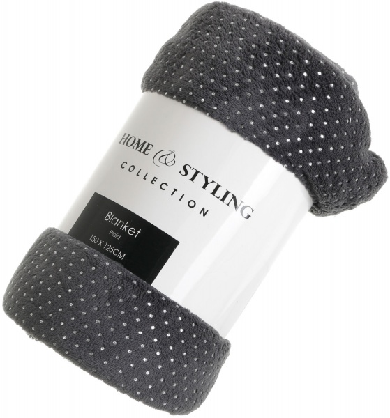 Плед КМ з напиленням темний 150x125 см в асортименті 