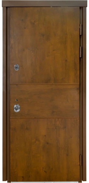 Двері вхідні Булат Термо House-703 вулична дуб бронзовий 2050x950 мм праві