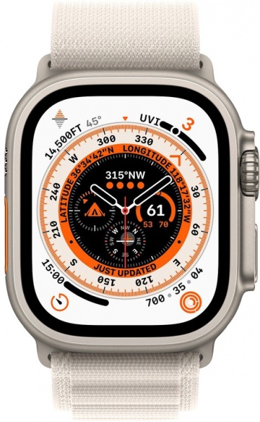 Ремешок Apple Watch 49 mm Alpine Loop - S starlight (MQE53ZM/A) 