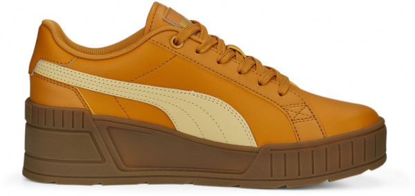 Кроссовки Puma KARMEN WEDGE DESERT CLAY-LIGHT STRAW-GUM 39098504 р.38,5 оранжевый