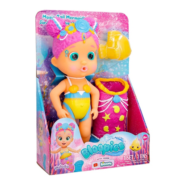 Кукла Bloopies из серии Волшебный хвост W2 Русалочка Мелоди с аксессуарами 908710