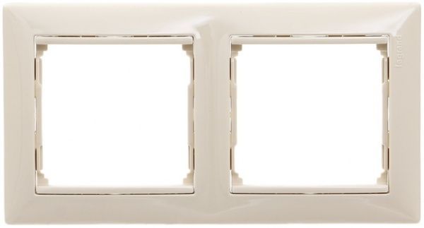 Рамка двухместная Legrand Valena горизонтальная кремовый 774352