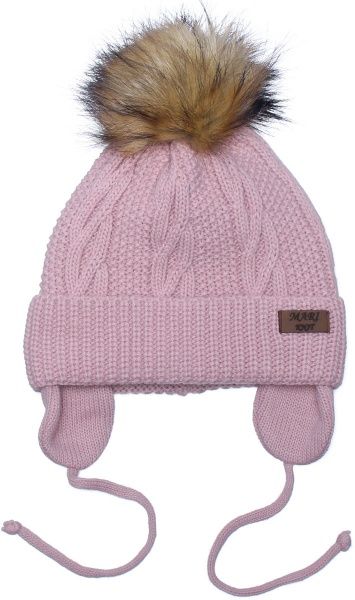 Комплект шапка + снуд Mari-Knit 0843 р.48-50 светлая пудра 