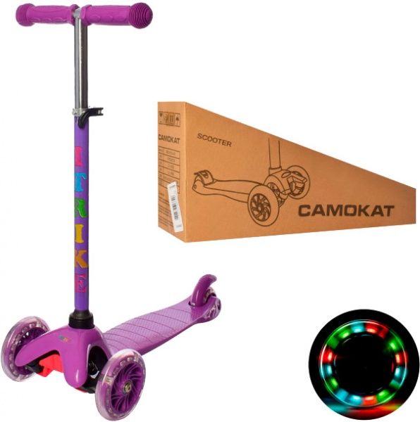 Самокат iTrike Mini BB 3-013-4-V (BB 3-013-4) фиолетовый 