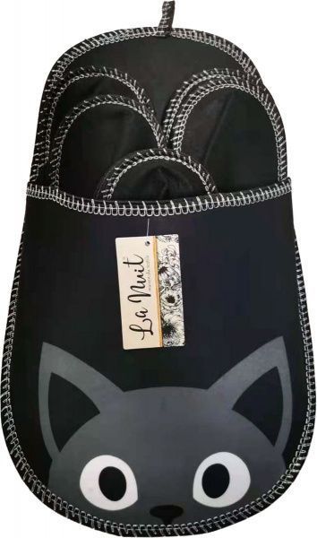 Набор тапочек La Nuit для гостей Cat 5 пар р. one size черный 