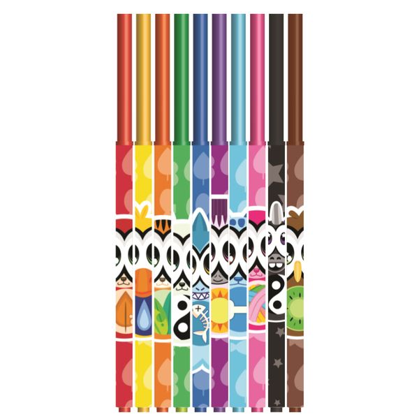 Набор ароматизированных маркеров Kangaru Scentimals 10 шт. KN7040