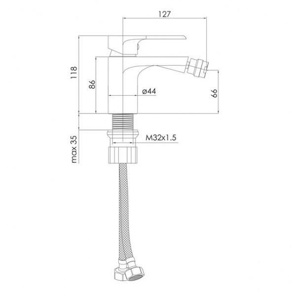 Змішувач для біде Imprese Aria f03107510AA
