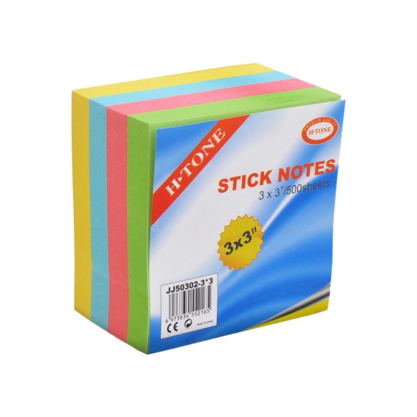 Стикеры 76х76 мм 5 цветов по 100 листов JJ50302-3x3 H-Tone