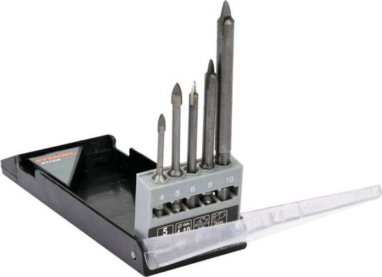Сверло для плитки STHOR YG6X HEX-1/4 5 шт. 21709