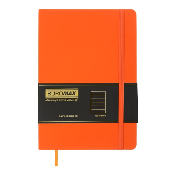 Блокнот недатований Touch Me 96 арт. лінія помаранчевий Buromax A5