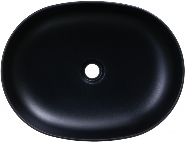 Умывальник ScandiSPA Oval Black 56,5x44 см