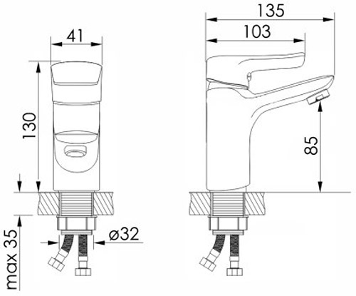 Набір змішувачів Imprese KVET 4в1 SET20230401