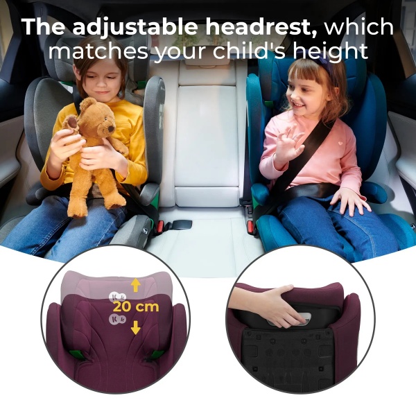 Автокресло-бустер Kinderkraft Junior Fix 2 i-Size вишневый KCJUFI20RED0000