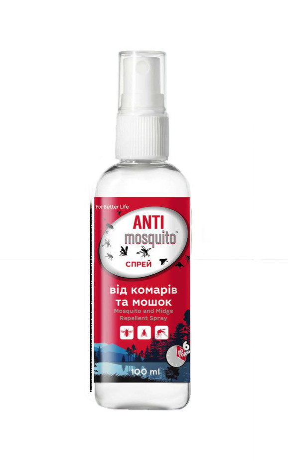 Спрей Antimosquito от комаров и мошк 100 мл
