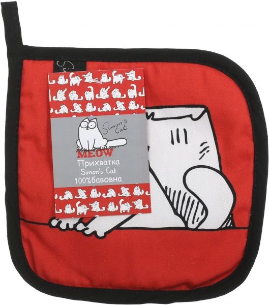 Прихватка кухонна 2251960277010 21x21 см червоний Simon's Cat 