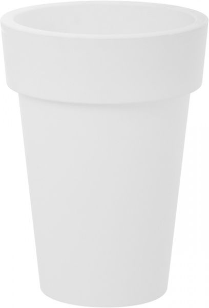 Горшок пластиковый Prosperplast Lofly slim круглый 4,8л белый (70705-449) 