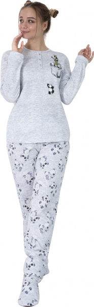 Пижама женская Roksana №1022/30071 р. XXL серо-голубой 