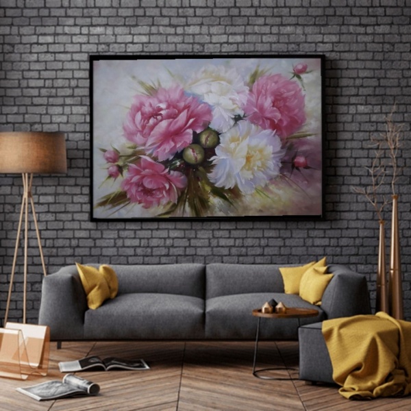 Репродукція Букет півоній 35x50 см Арт Фемелі 