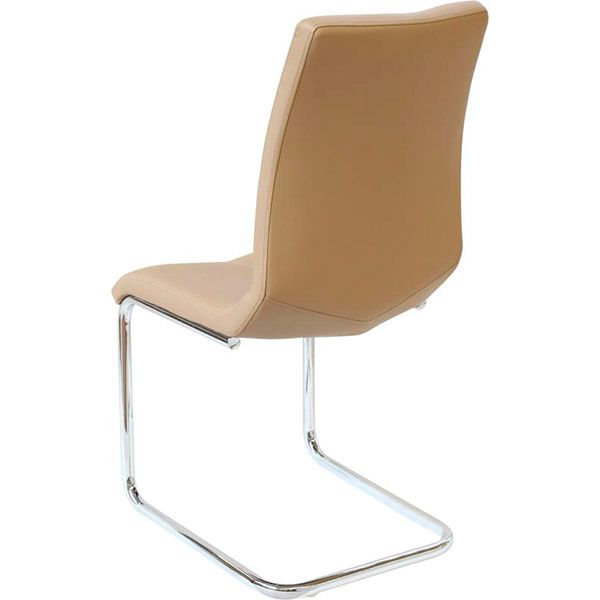 Стул обеденный Kite хром/капучино