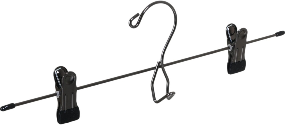 Набор плечиков Vivendi Black Nickel с зажимами для брюк и юбок 2 шт.