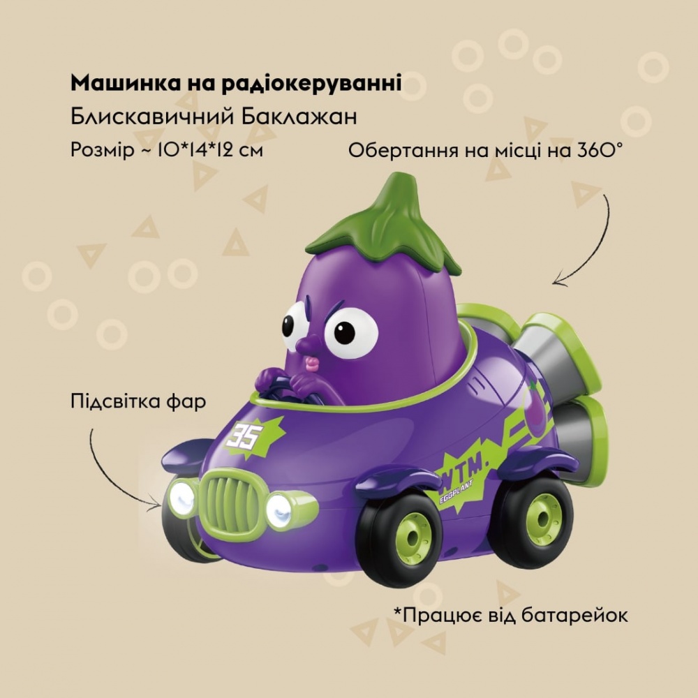 Машинка OTAMANKO Блискавичний баклажан 532.02.74