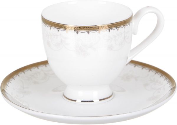 Чашка с блюдцем Golden Charm 150 мл LC17004 для кофе