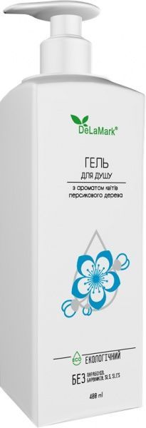 Гель для душа DeLaMark с ароматом цветов персикового дерева 400 мл