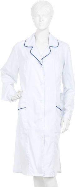 Халат рабочий Торнадо Медицинский жен. р. 44-46 белый с синим