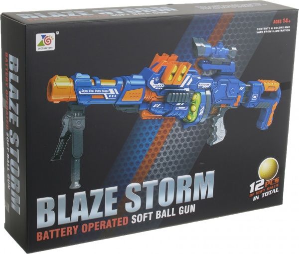Игрушечное оружие Blaze Storm бластер с электроприводом + 12 пуль ZC7090