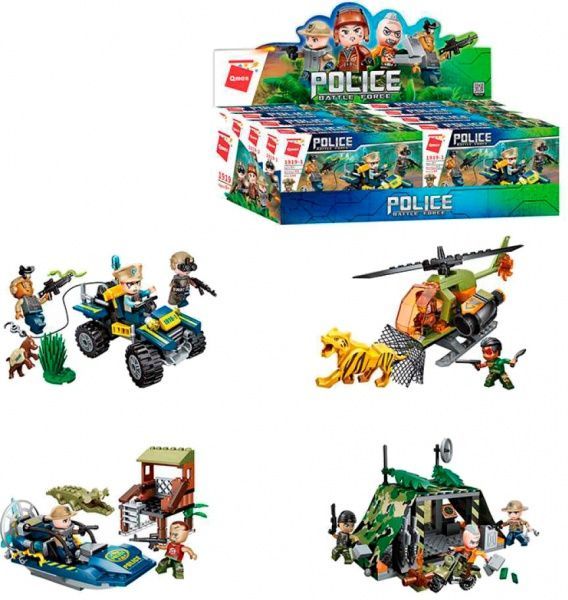 Конструктор Qman 1919 Полиция: транспорт фигурки в ассортименте ODT094426