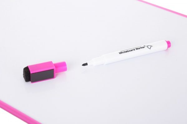 Набор Standard доска 34,5х24,5 см, маркер и магниты розовый 