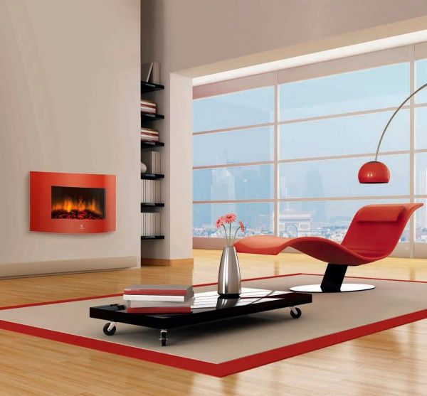 Камін електричний Electrolux EFP/W-1200URLS червоний (НС-1070931)