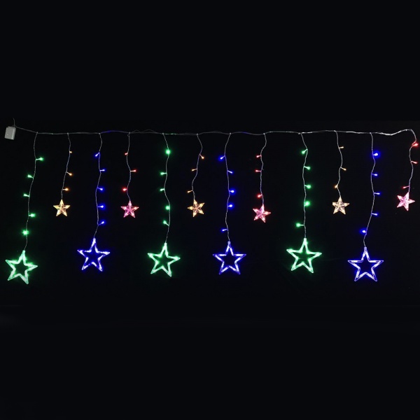 Электрогирлянда-штора SHLigts (DCLLD-138M-C) встроенный светодиод (LED) 138 ламп 2 м 