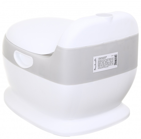 Горшок Bambinelli со звуком смывания 28x40x30 см серый