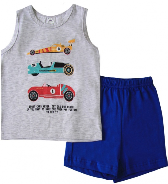 Піжама для хлопчиків Smil р.122 світло-сірий 104514 