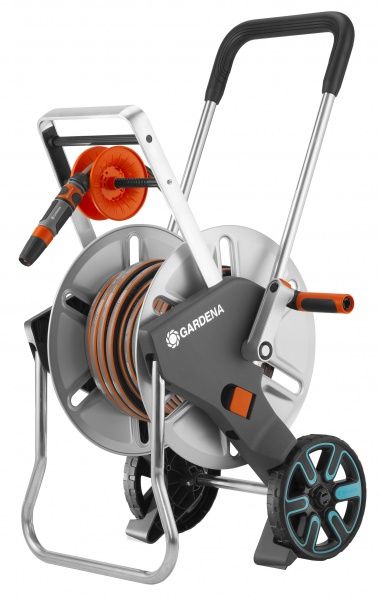 Тележка для шланга Gardena металлическая AquaRoll M EasyMetal Set 18547-20